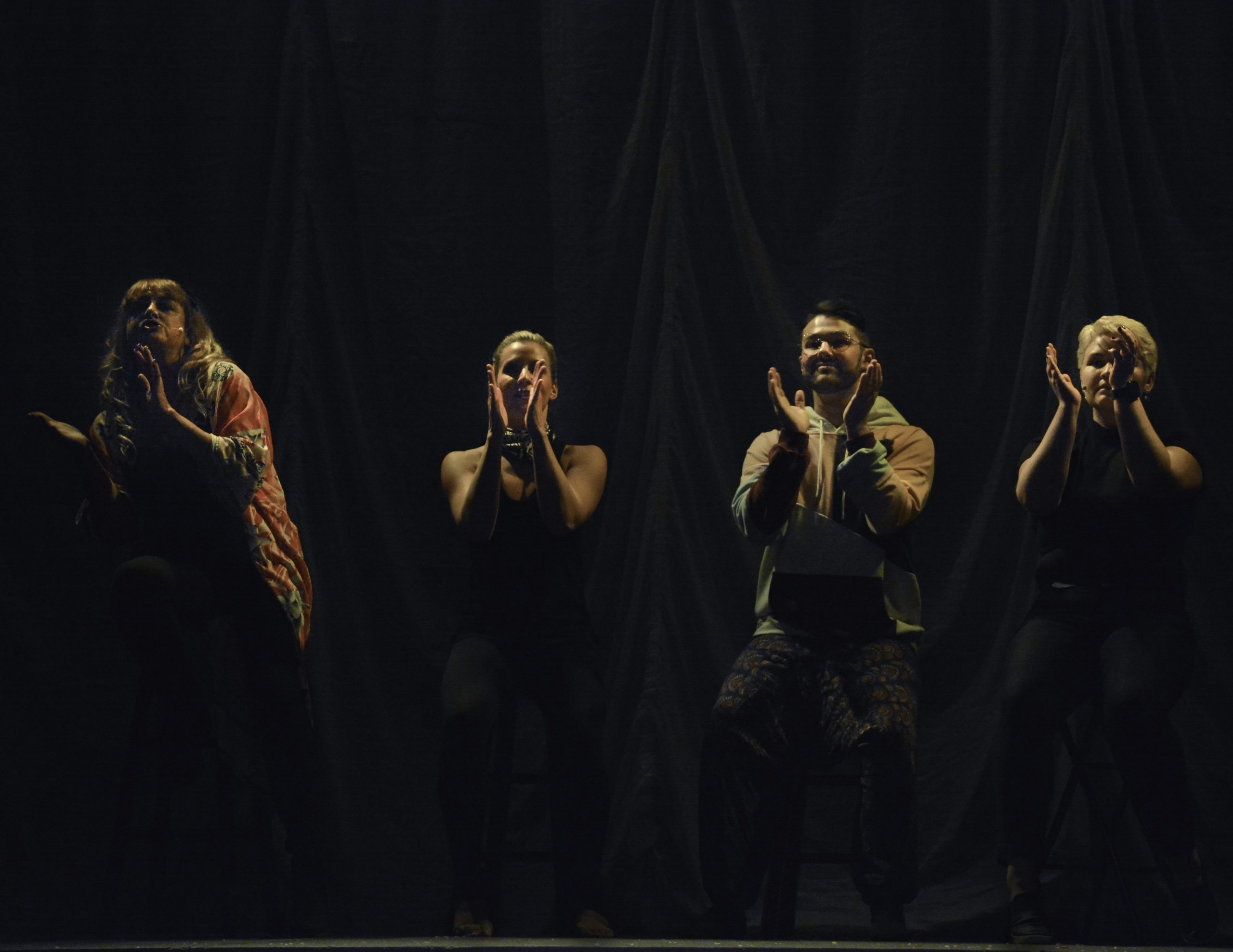 Group claps